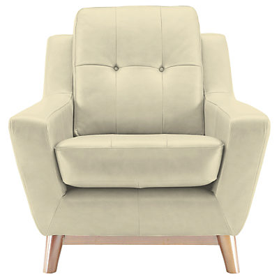 G Plan Vintage The Fifty Three Leather Armchair Capri Chalk G Plan Vintage The Fifty Three Leather Armchair Capri Chalk